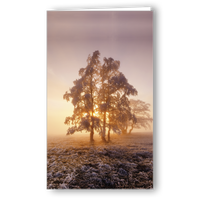 Kondolenzkarte Winterlicher Baum