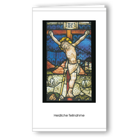 Kondolenzkarte Christus am Kreuz