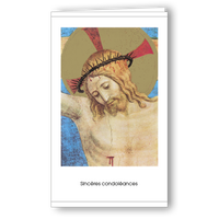 Kondolenzkarte Tête du Crucifié