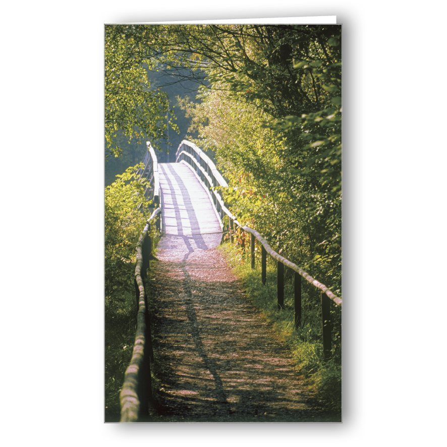 Kondolenzkarte Holzbrücke