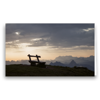 Neutrale Karte Einsame Bank Rigi