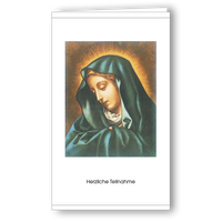 Kondolenzkarte Mater Dolorosa