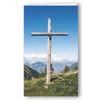 Kondolenzkarte Kreuz im Obers-Nesseltal (Gem.Glis)