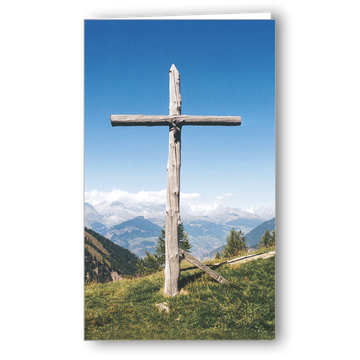 Kondolenzkarte Kreuz im Obers-Nesseltal (Gem.Glis)