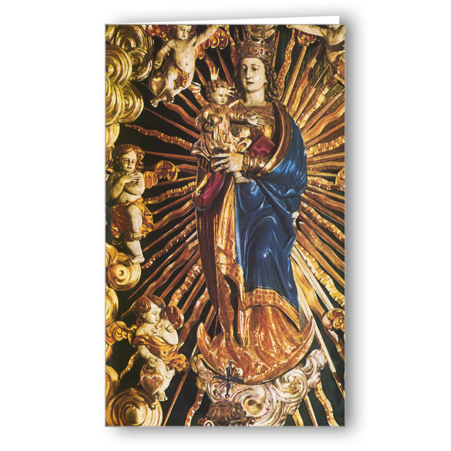 Kondolenzkarte Muttergottes (Wesemlin-Kapuzinerkloster Luzern)