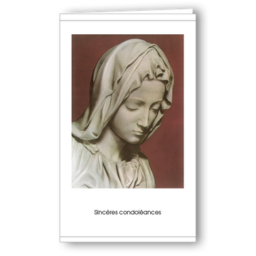 Kondolenzkarte Pietà de Michel-Ange