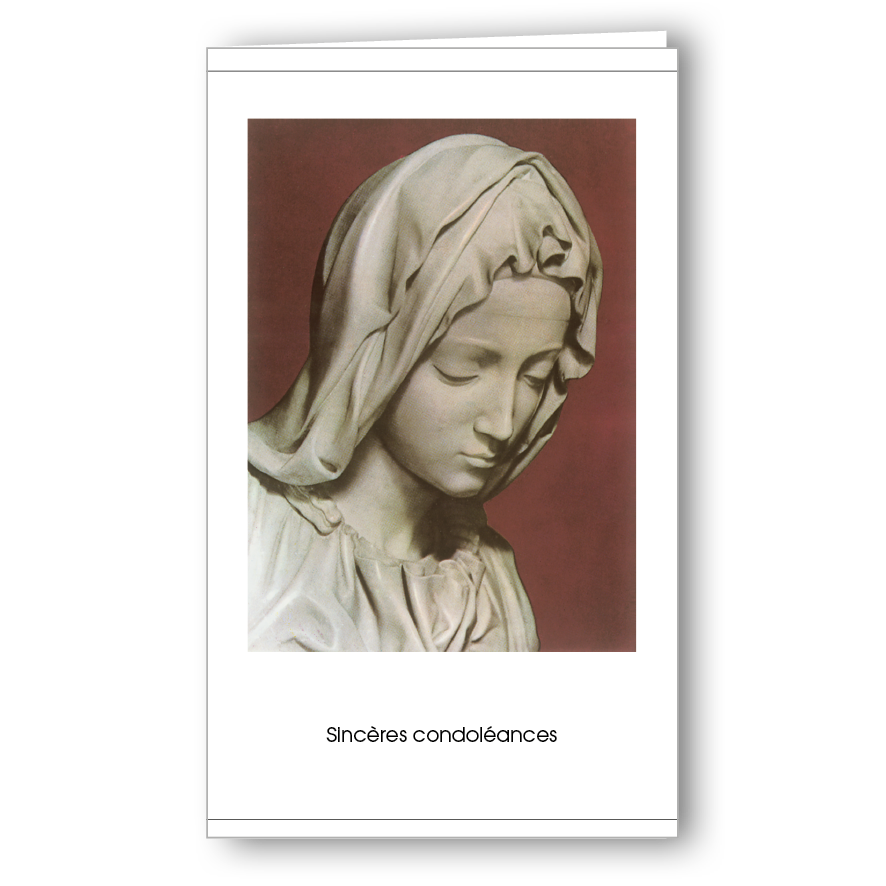 Kondolenzkarte Pietà de Michel-Ange