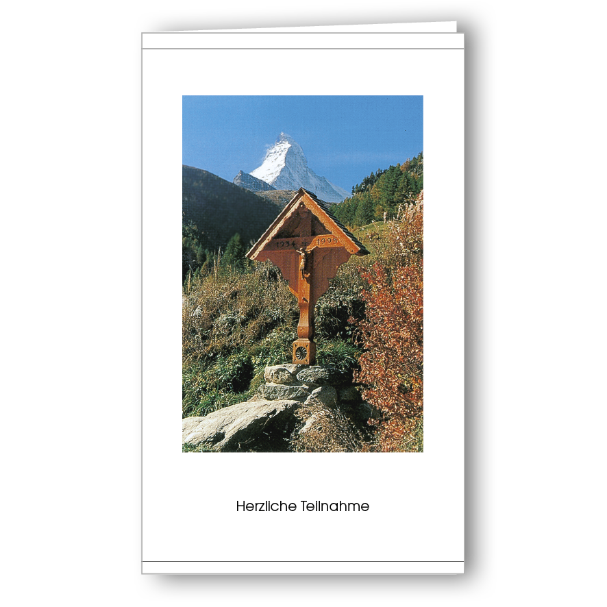 Kondolenzkarte Zermatt