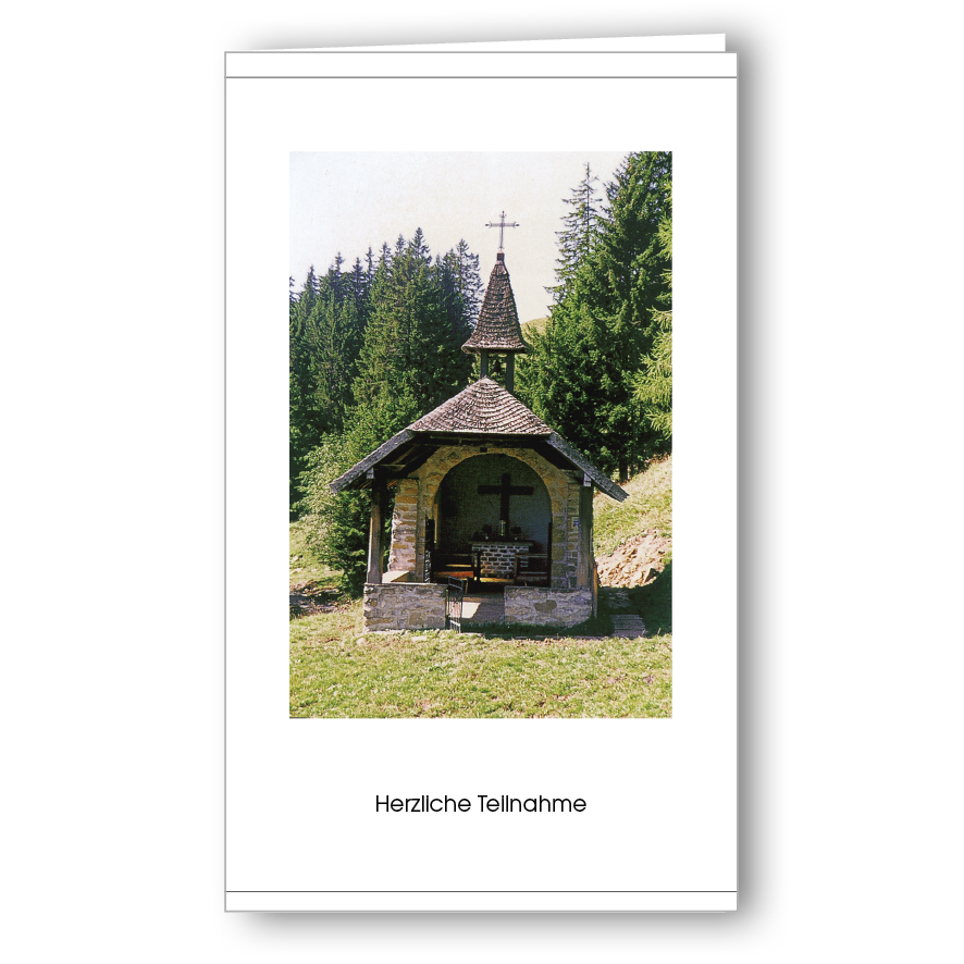 Kondolenzkarte Bergkapelle