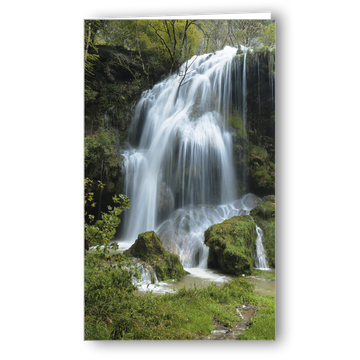 Kondolenzkarte Wasserfall in Baume-les Messieurs FR