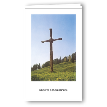 Kondolenzkarte Croix à la Valsainte