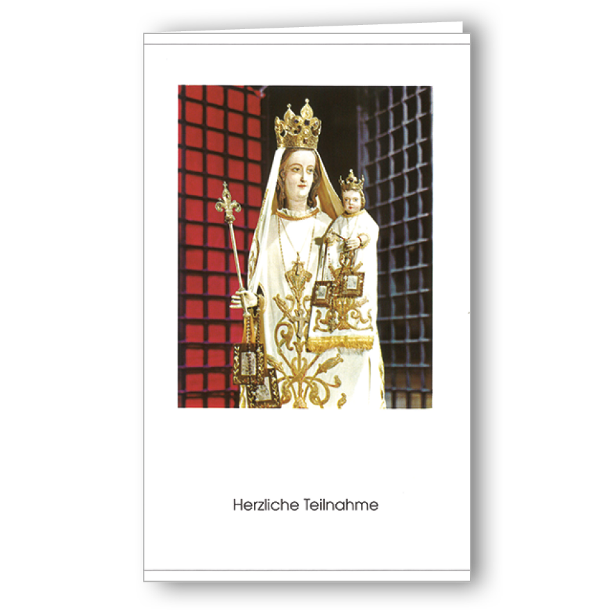 Kondolenzkarte Muttergottes (Bürglen FR) / Ausverkauf